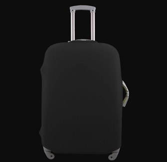 PUSH! 旅遊用品高雅黑行李箱 拉桿箱 登機箱 彈力保護套 防塵套 箱套 拖運套24寸
