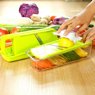 PUSH!廚房用品 防切手刨絲器切菜器磨碎沫生菜蔬果多功能料理機D42