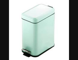 PUSH! 居家生活用品 colourful液壓緩降方型垃圾桶 置物桶 5升藍色I19-1