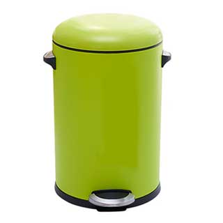 PUSH! 居家生活用品 colourful液壓緩降圓型垃圾桶 置物桶 8升I21