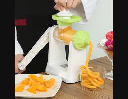 PUSH!廚房用品升級版手動榨汁機嬰兒果汁榨汁器(可製作水果泥霜淇淋)D54
