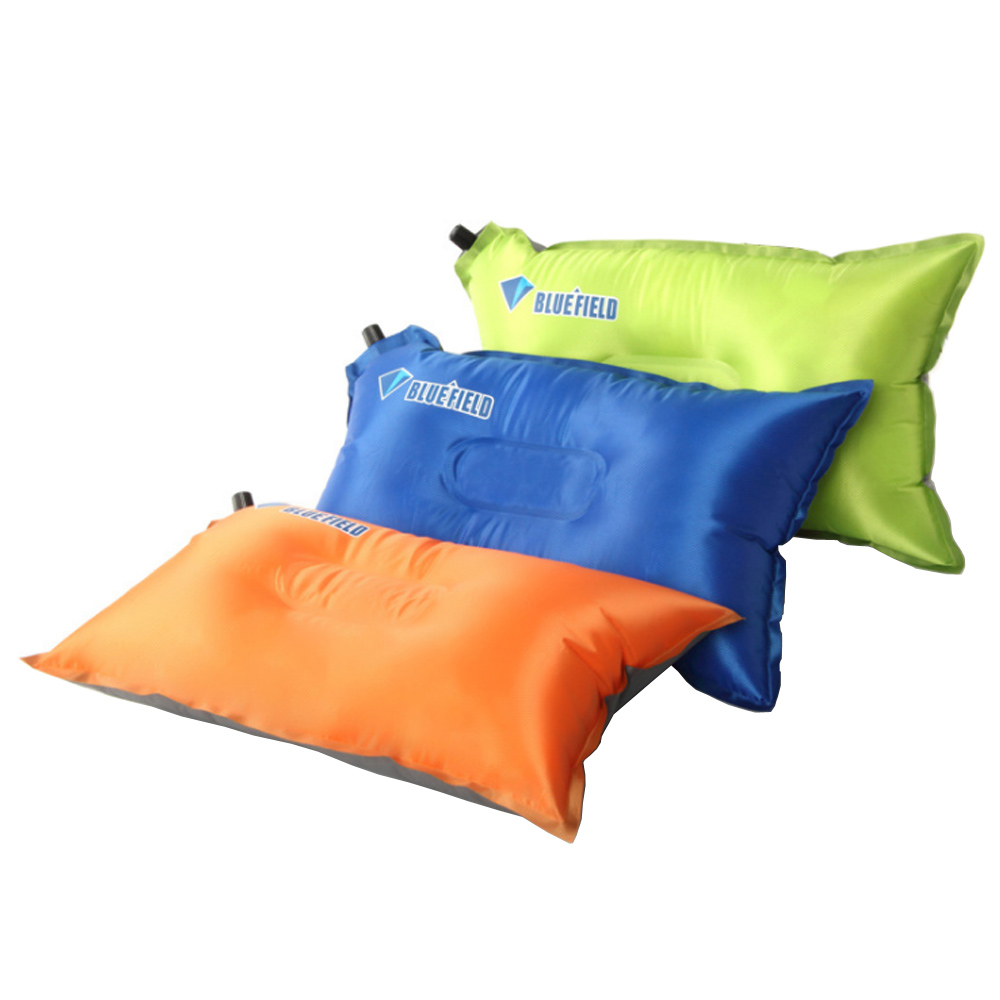 PUSH!戶外休閒用品自動充氣枕頭頭枕辦公室午憩枕頭P105