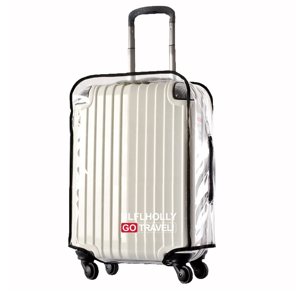 PUSH! 旅遊用品 ABS.PVC全透明行李箱拉杆箱專用防水保護套 防塵套 箱套 拖運套26吋S39-5