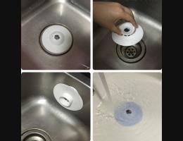 PUSH!廚房用品按壓式水槽過濾網塞排水口水槽防堵塞防臭地漏塞(2入1組)D124