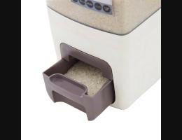 PUSH!廚房居家用品塑膠計量儲米桶密封防潮防蟲儲米箱雜糧儲存桶12kg I72
