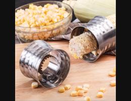 PUSH!廚房用品304加厚不鏽鋼剝玉米器刨玉米器玉米剝粒器刨脫粒器(升級版)D155