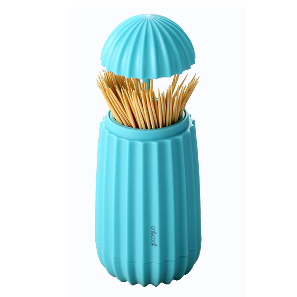 PUSH!餐具廚房用品自動按壓式牙籤筒牙籤罐牙籤盒(炫彩個性化設計)E124