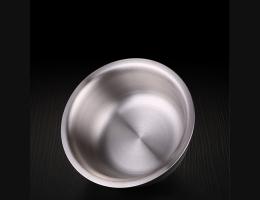 PUSH!廚房用品雙層隔熱304不鏽鋼加深防滑碗雙層湯碗防燙碗(14cm)E132