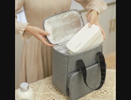 PUSH!居家生活用品加厚鋁箔隔熱保溫袋保暖飯盒包帶飯盒袋子野餐袋便當袋S81