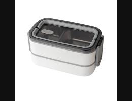 PUSH!餐廚用品304可注水保溫密封保鮮飯盒雙層飯菜分格便當盒微波爐加熱餐盒E173