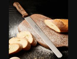 PUSH!廚房用品不銹鋼烘焙麵包刀蛋糕刀吐司鋸齒切片刀細齒粗齒自選D288 